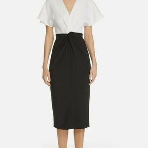 Ted Baker White and Black Ellame Dress